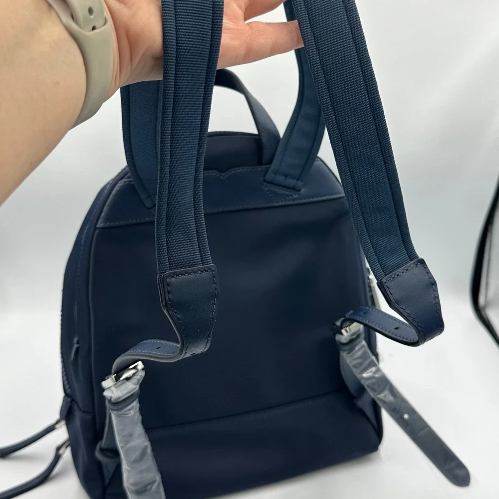 Kate Spade Karissa‎ Mini Backpack Nightcap Navy Blue Nylon Preppy Minimal NWOT